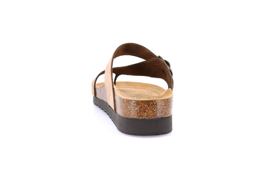 Ciabatta in sughero naturale e nabuk | HOLA CB0327 - TAUPE | Grünland