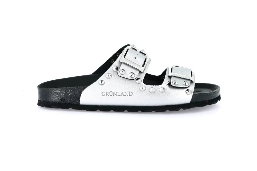 Ciabatta con borchie | SARA CB0737 - ARGENTO | Grünland