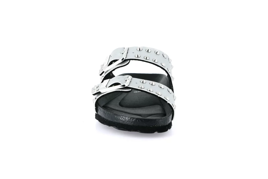 Ciabatta con borchie | SARA CB0737 - ARGENTO | Grünland