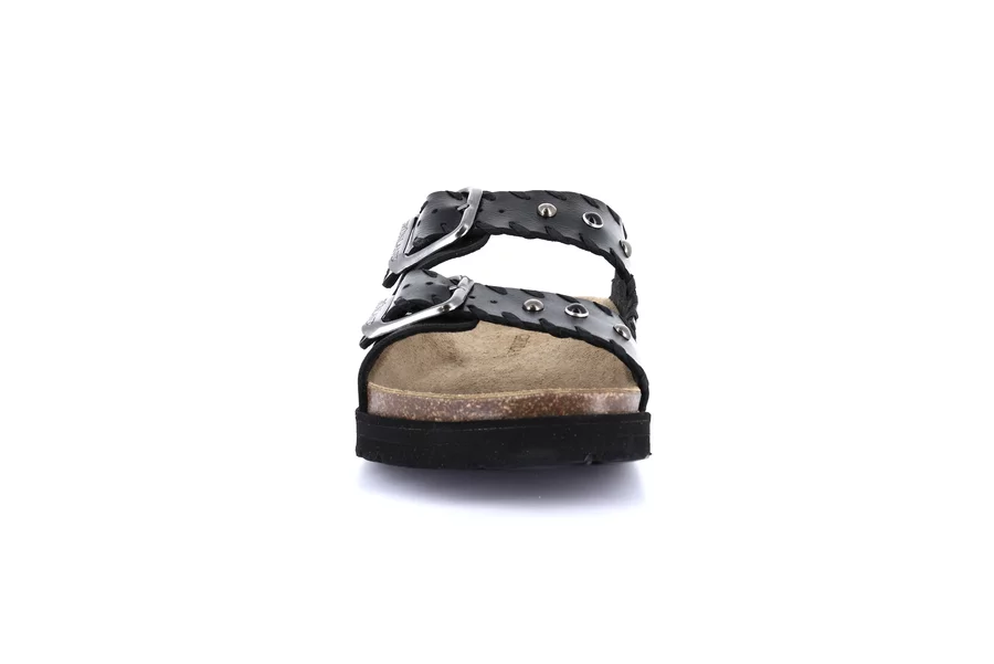 Ciabatta metallizzata in sughero naturale | SASA CB0749 - NERO | Grünland