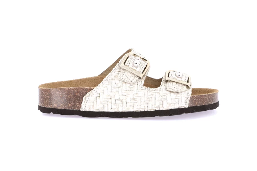 Ciabatta in rafia intrecciata | ENNY CB0774 - CORDA | Grünland