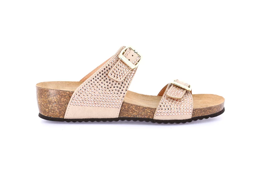 Ciabatta in sughero con leggera zeppa | MEMI CB0825 - BEIGE | Grünland