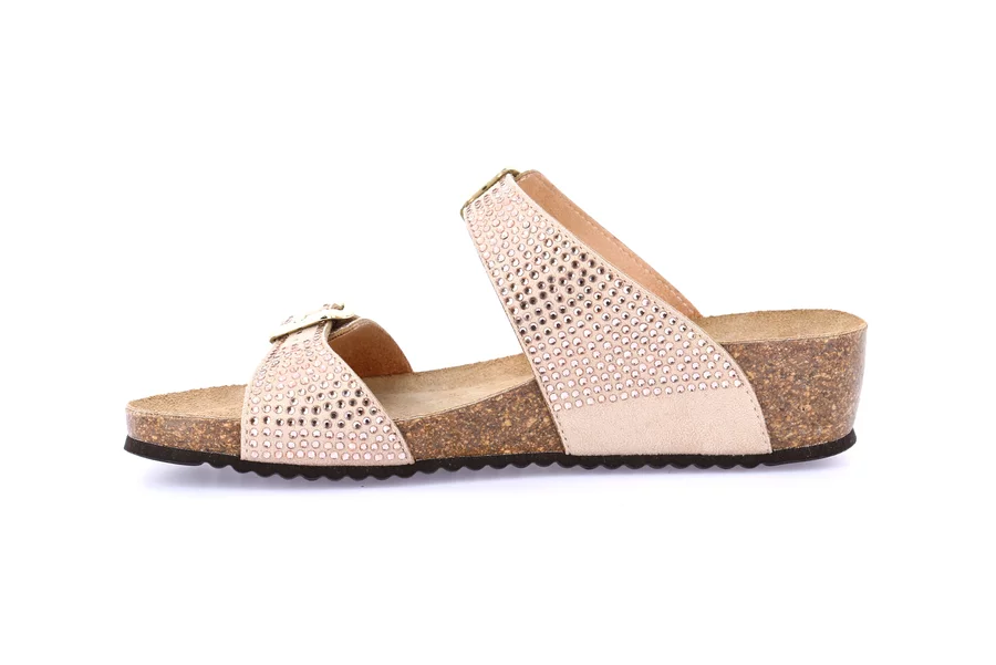 Ciabatta in sughero con leggera zeppa | MEMI CB0825 - BEIGE | Grünland