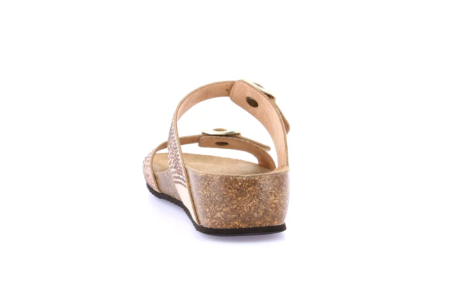Ciabatta in sughero con leggera zeppa | MEMI CB0825 - BEIGE | Grünland
