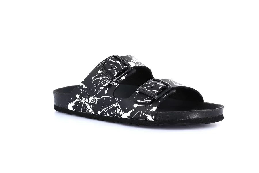 Ciabatta mod. SARA kicked by Georgettepol®  CB0834 - NERO | Grünland