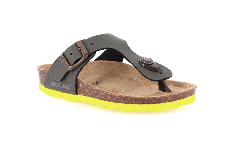 Flip-Flop-Slipper aus Kork CB0927 - OLIVA | Grünland Junior