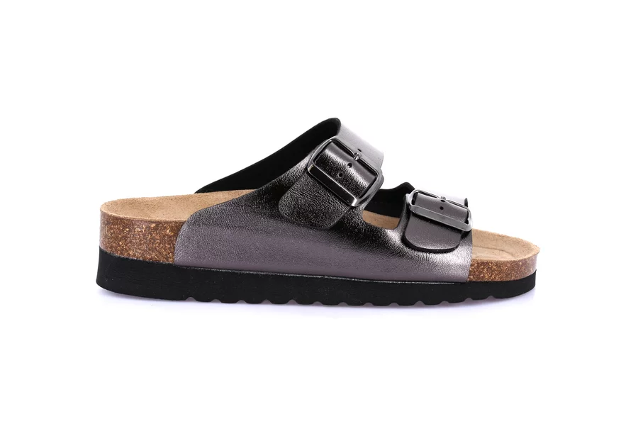 Ciabatta eco-friendly in sughero naturale | HOLA CB0972 - ANTRACITE | Grünland