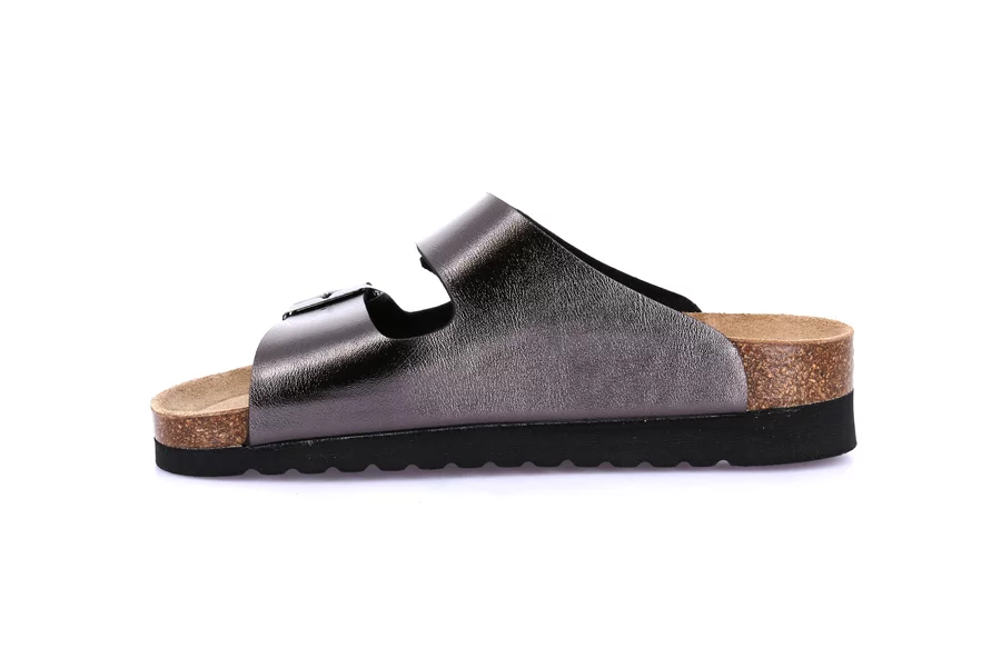 Ciabatta eco-friendly in sughero naturale | HOLA CB0972 - ANTRACITE | Grünland
