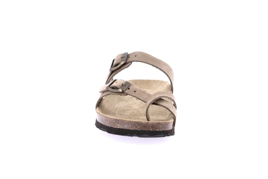 Women's Flip Flop in Cork | SARA CB1050 - KAKI | Grünland