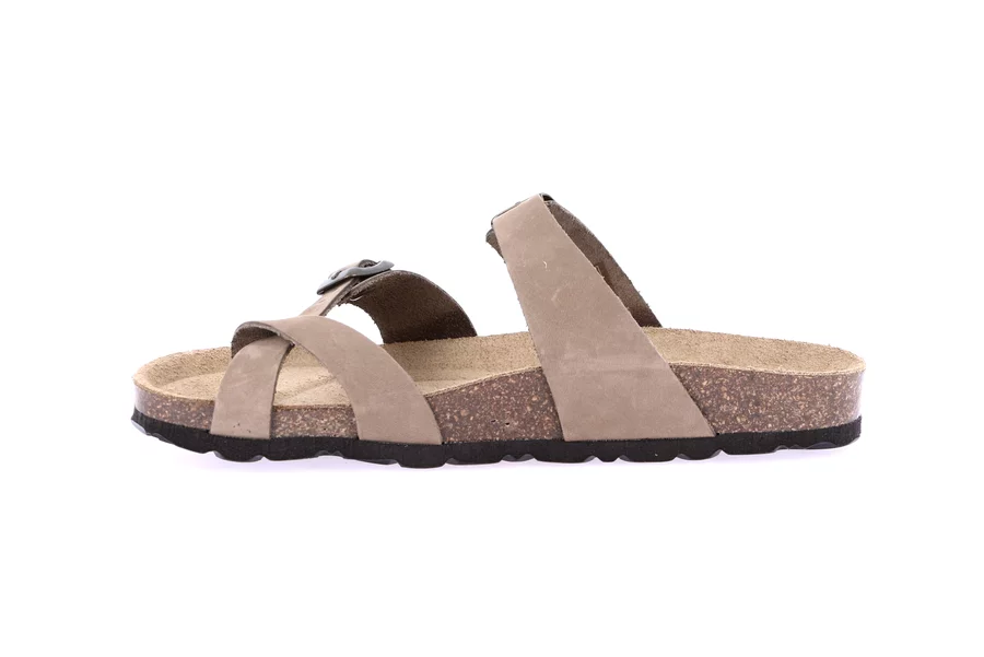 Women's Flip Flop in Cork | SARA CB1050 - KAKI | Grünland