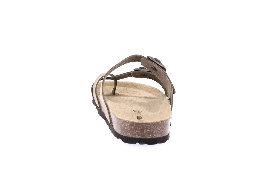 Women's Flip Flop in Cork | SARA CB1050 - KAKI | Grünland