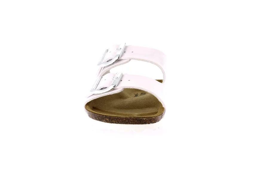 Double buckle slipper\n\n\n \n\n  CB1462 - WHITE | Grünland Junior