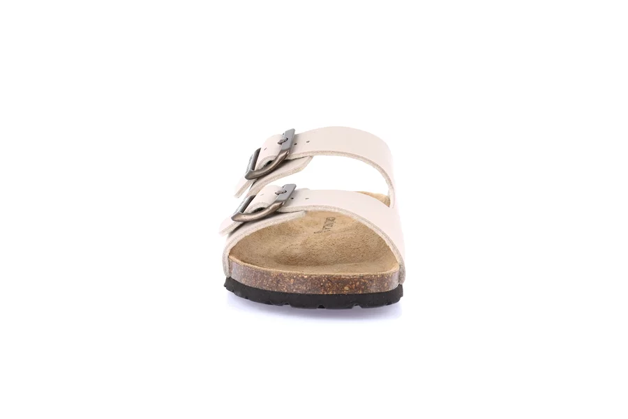 Double buckle slipper | SARA CB1557 - BEIGE | Grünland