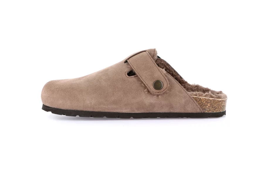 Suede slipper | SARA CB2000 - TORTORA | Grünland