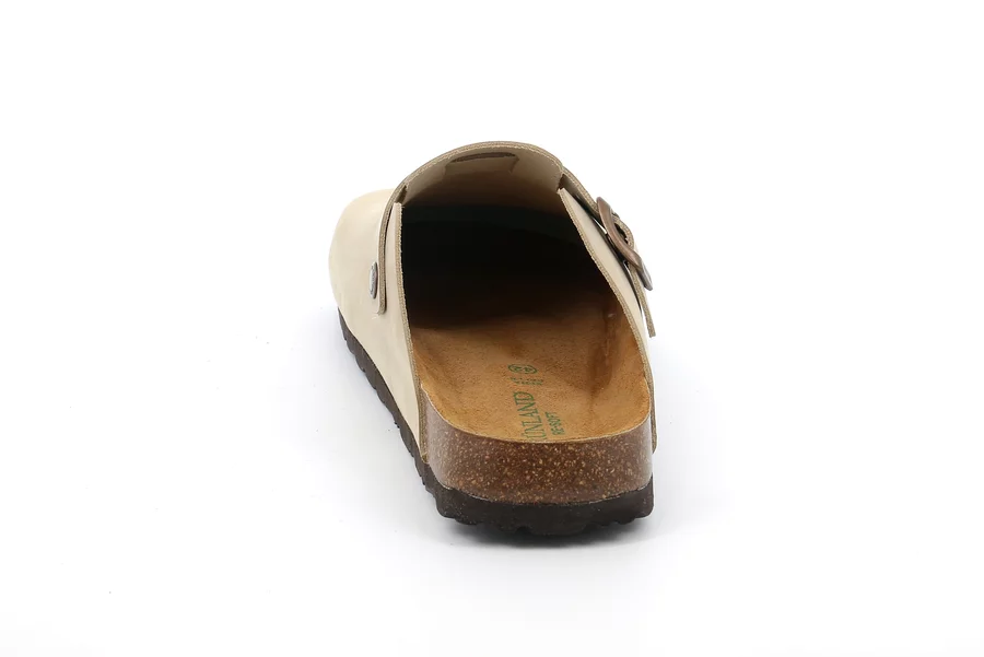 BOBO | Closed toe slipper in greased leather CB2224 - BEIGE | Grünland