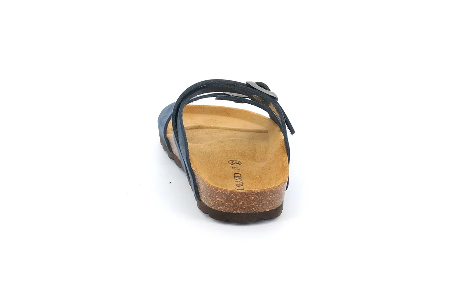 Sandale mit drei Riemen | SARA CB2388 - BLAU | Grünland