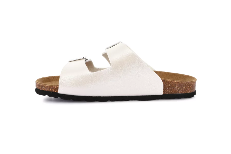 Ciabatta in materiale riciclato | SARA CB2425 - PERLA | Grünland