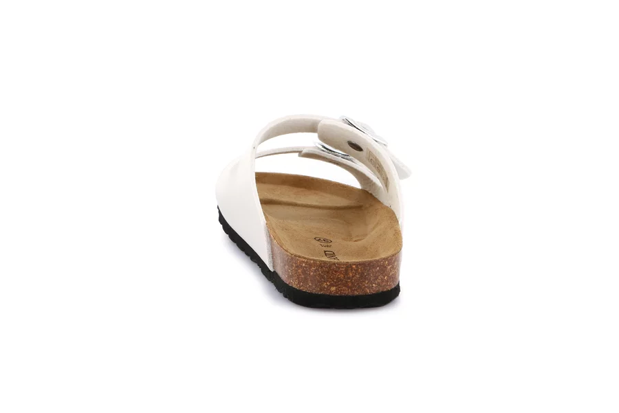 Slipper woman SARA double buckle CB2425 - PERLA | Grünland