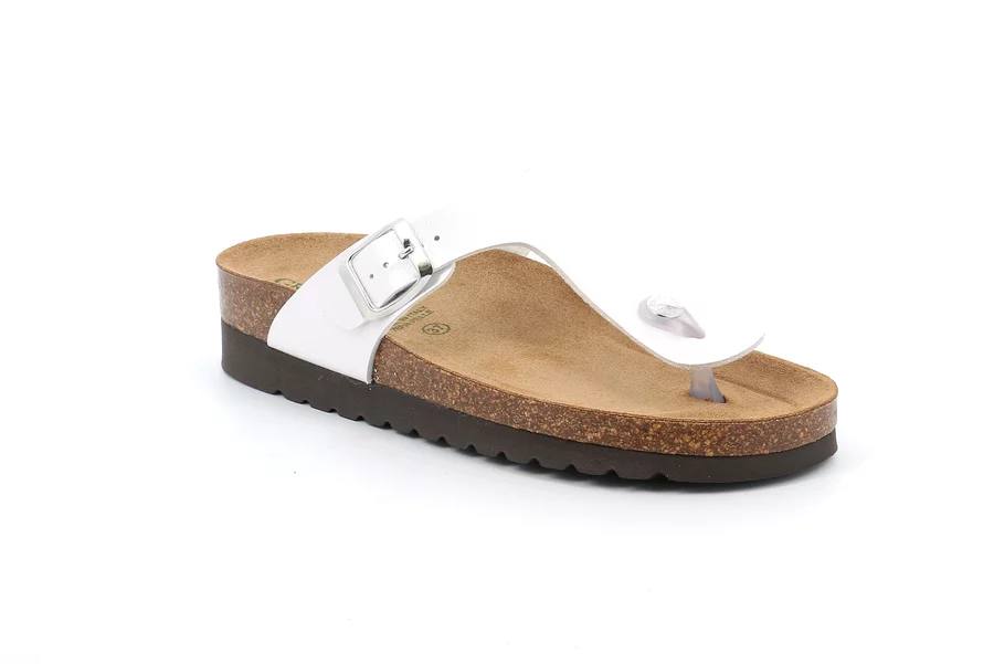 Eco-friendly slipper in natural cork | HOLA CB2430 - PERLA | Grünland