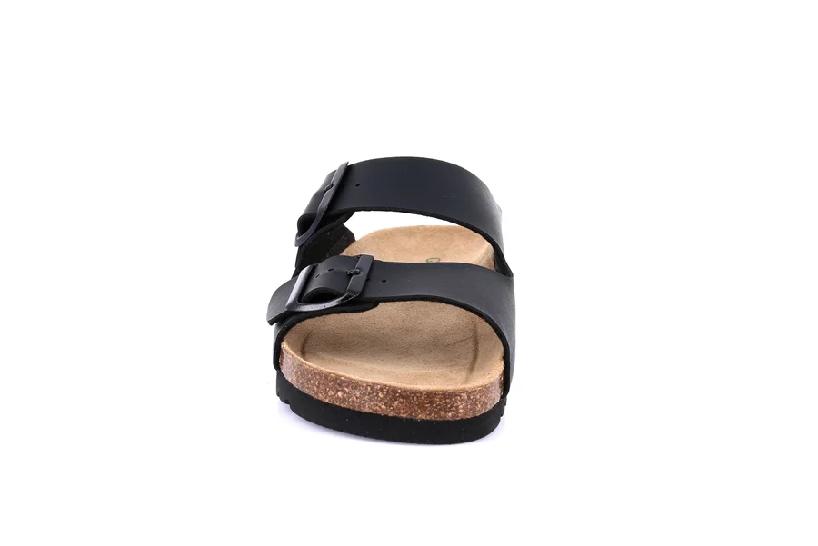 Double buckle slipper for women CB2445 - BLACK | Grünland