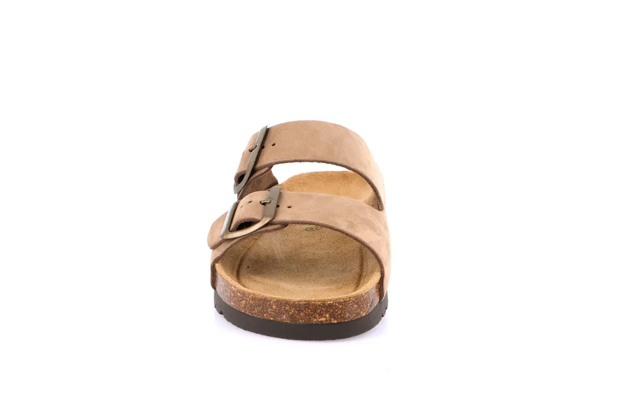 Ciabatta in sughero naturale e nabuk | HOLA CB2569 - TAUPE | Grünland