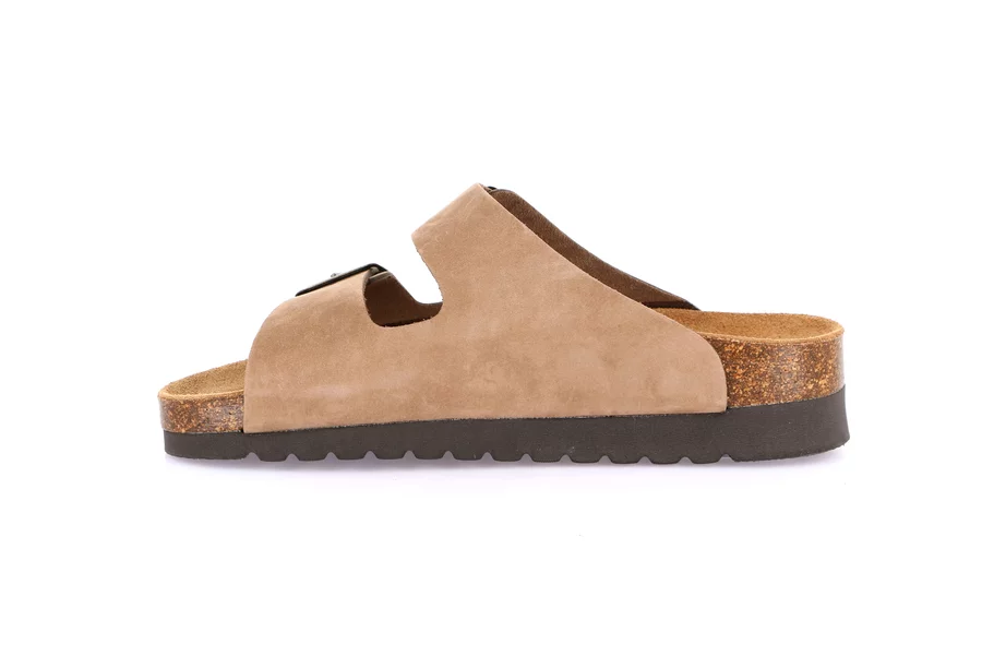 Ciabatta in sughero naturale e nabuk | HOLA CB2569 - TAUPE | Grünland