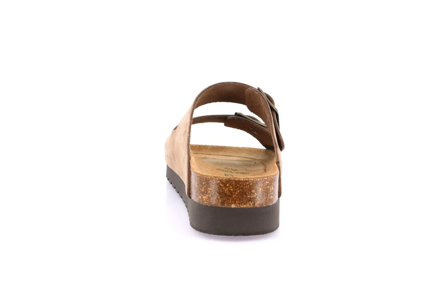 Ciabatta in sughero naturale e nabuk | HOLA CB2569 - TAUPE | Grünland