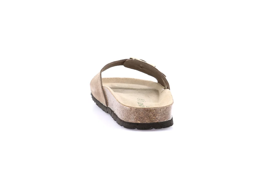 Single band slipper in suede | SARA CB2633 - TORTORA | Grünland