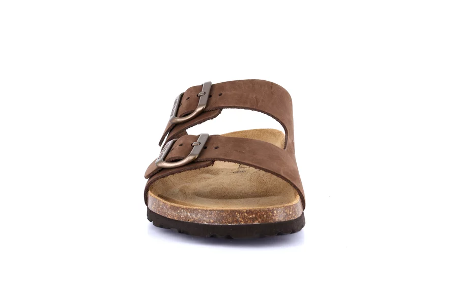 Men's slipper in nubuck CB3005 - BROWN | Grünland