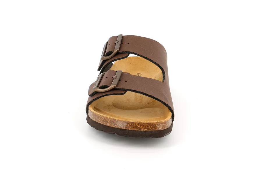 Double buckle slipper for Men | BOBO CB3012 - MOGANO | Grünland