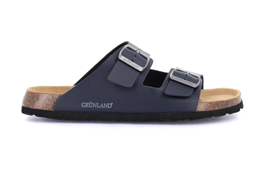 Slipper's Man double buckle | BOBO CB3013 - BLUE | Grünland