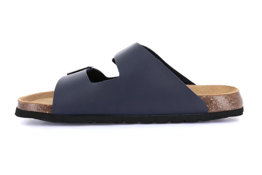 Slipper's Man double buckle | BOBO CB3013 - BLUE | Grünland