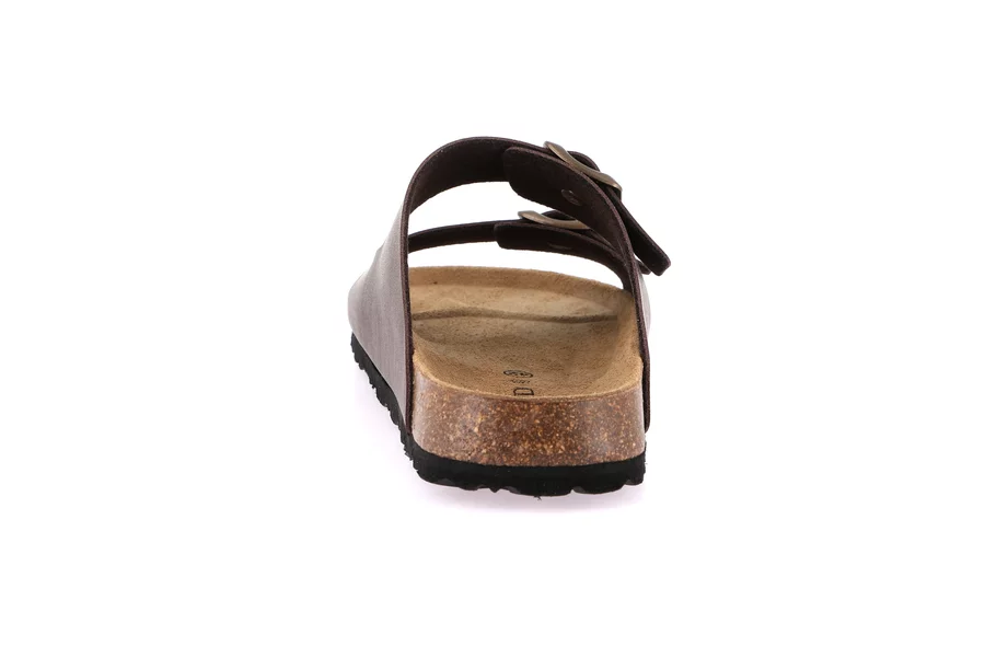 Slipper's Man double buckle | BOBO CB3013 - TESTA DI MORO | Grünland