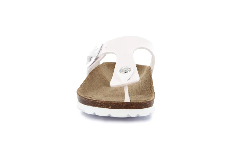 Cork Flip-Flop | LUCE  CB3021 - WHITE | Grünland Junior