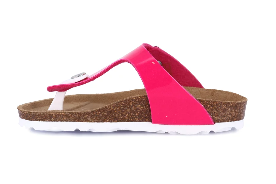 Cork Flip-Flop | LUCE  CB3021 - FUXIA | Grünland Junior