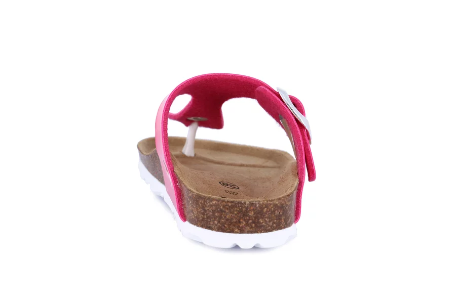 Cork Flip-Flop | LUCE  CB3021 - FUXIA | Grünland Junior