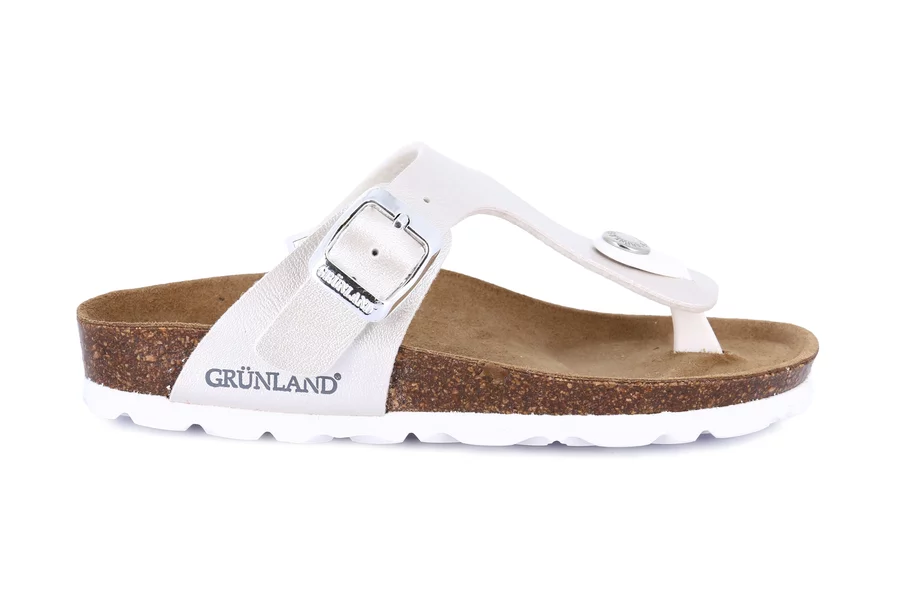 Peraly cork sandal Junior | LUCE CB3022 - PERLA | Grünland Junior