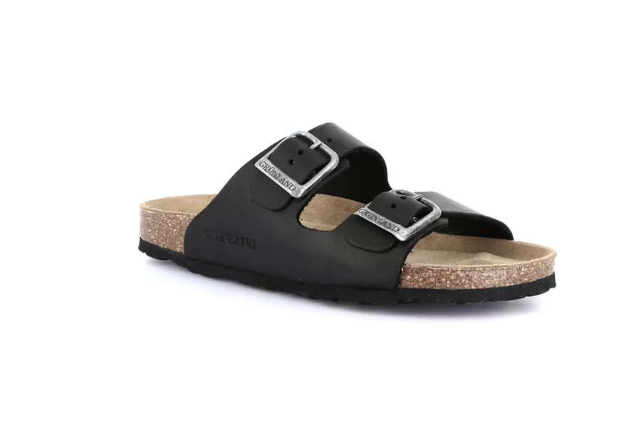 Double band slipper | SARA CB3030 - BLACK | Grünland