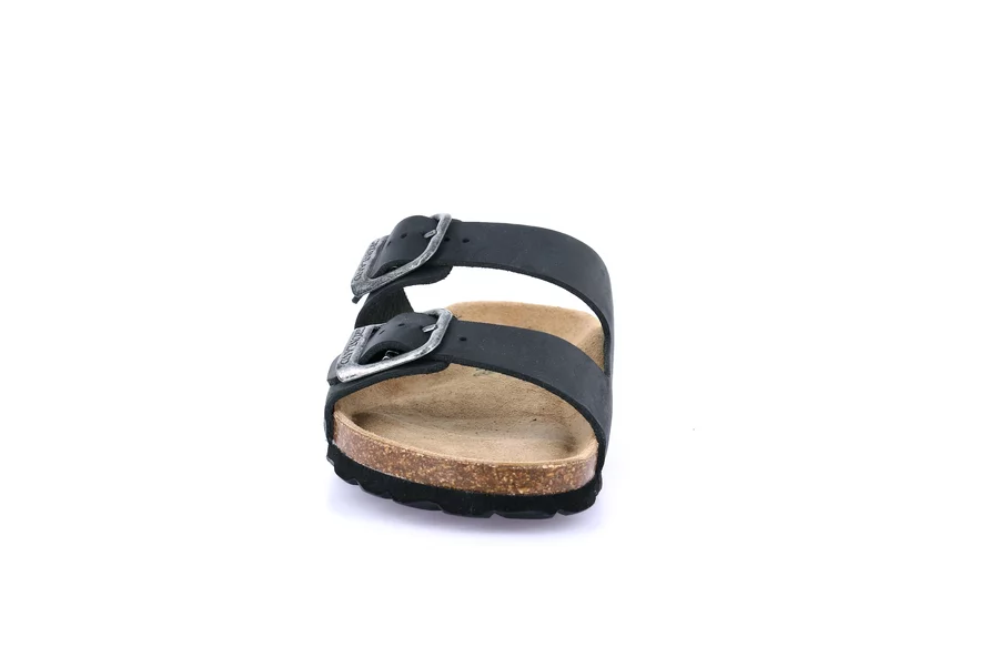 Double band slipper | SARA CB3030 - BLACK | Grünland