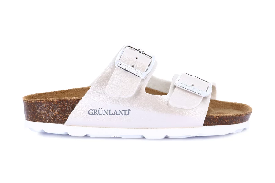 Junior Sandale mit Perlglanzeffekt  | LUCE CB3100 - PERLA | Grünland Junior