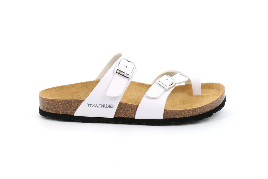 Cork Flip-flop | SARA  CB4322 - WHITE | Grünland