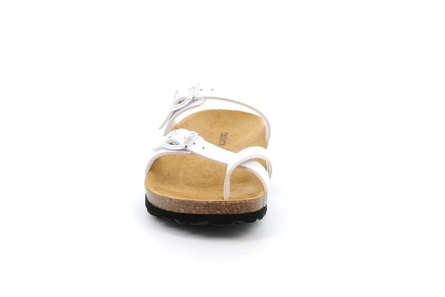 Cork Flip-flop | SARA  CB4322 - WHITE | Grünland