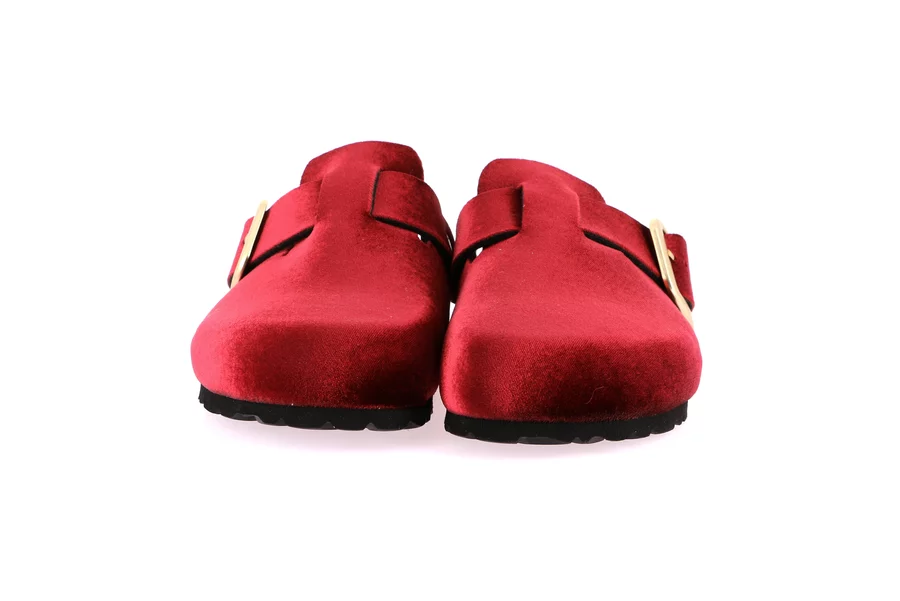 SARA velvet slipper | Limited Edition CB5092 - BORDEAUX | Grünland