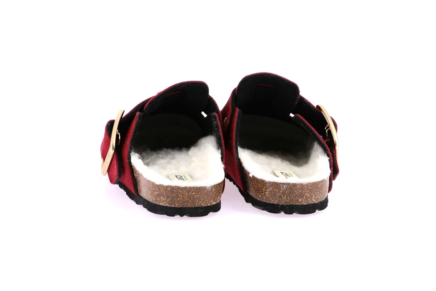 SARA velvet slipper | Limited Edition CB5092 - BORDEAUX | Grünland