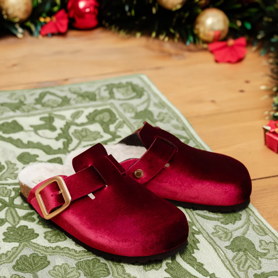 Cork slipper | SARA CB5092 - BORDEAUX | Grünland