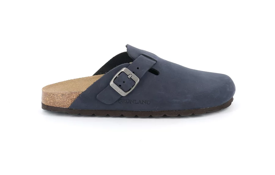 Women's closed toe slipper | SARA CB7018 - BLUE | Grünland