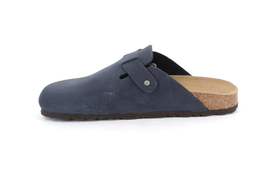 Women's closed toe slipper | SARA CB7018 - BLUE | Grünland