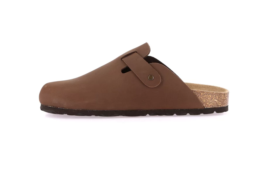 Women's closed toe slipper | SARA CB7018 - BROWN | Grünland