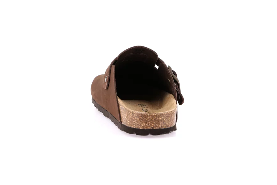 Women's closed toe slipper | SARA CB7018 - BROWN | Grünland