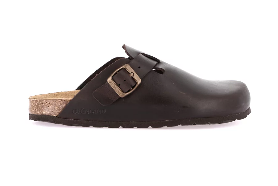 Men's slipper in greased nubuck | ROBI CB7034 - MOGANO | Grünland